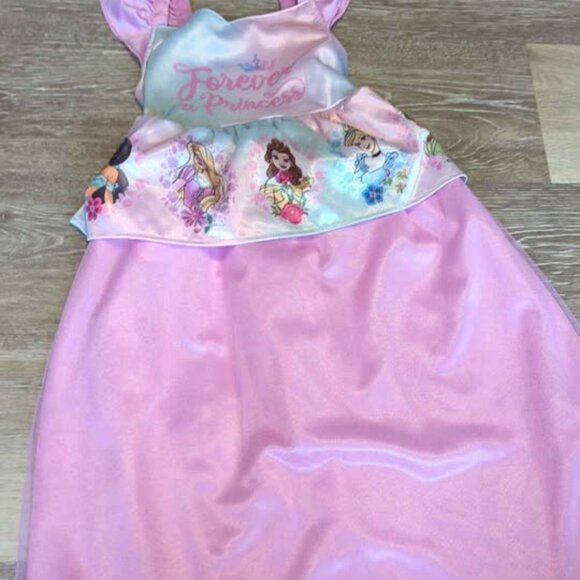 Disney Princess Toddler Girl's Forever a Princess Pastel Floral Nightgown 3t - Picture 2 of 4